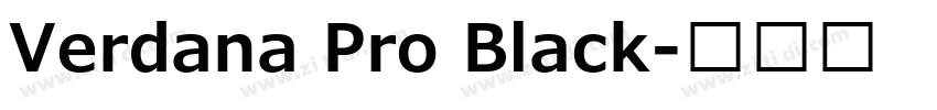 Verdana Pro Black字体转换